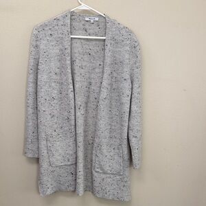 Madewell Cream Speckled Cardigan Sweater SzS